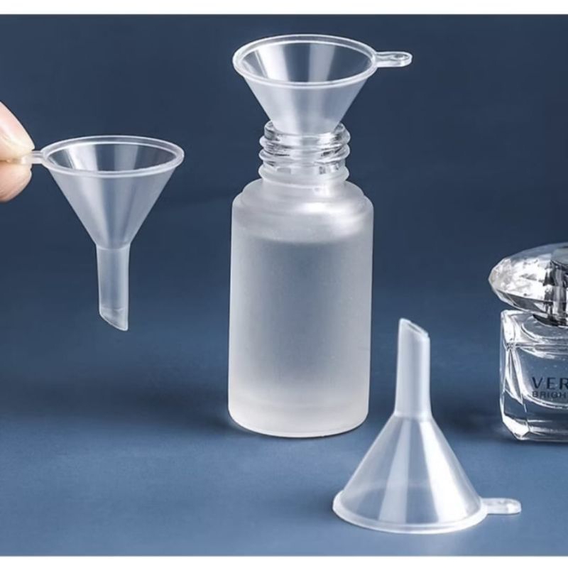 Corong Mini Plastik Funnel Minyak Parfum Saringan Botol kecil