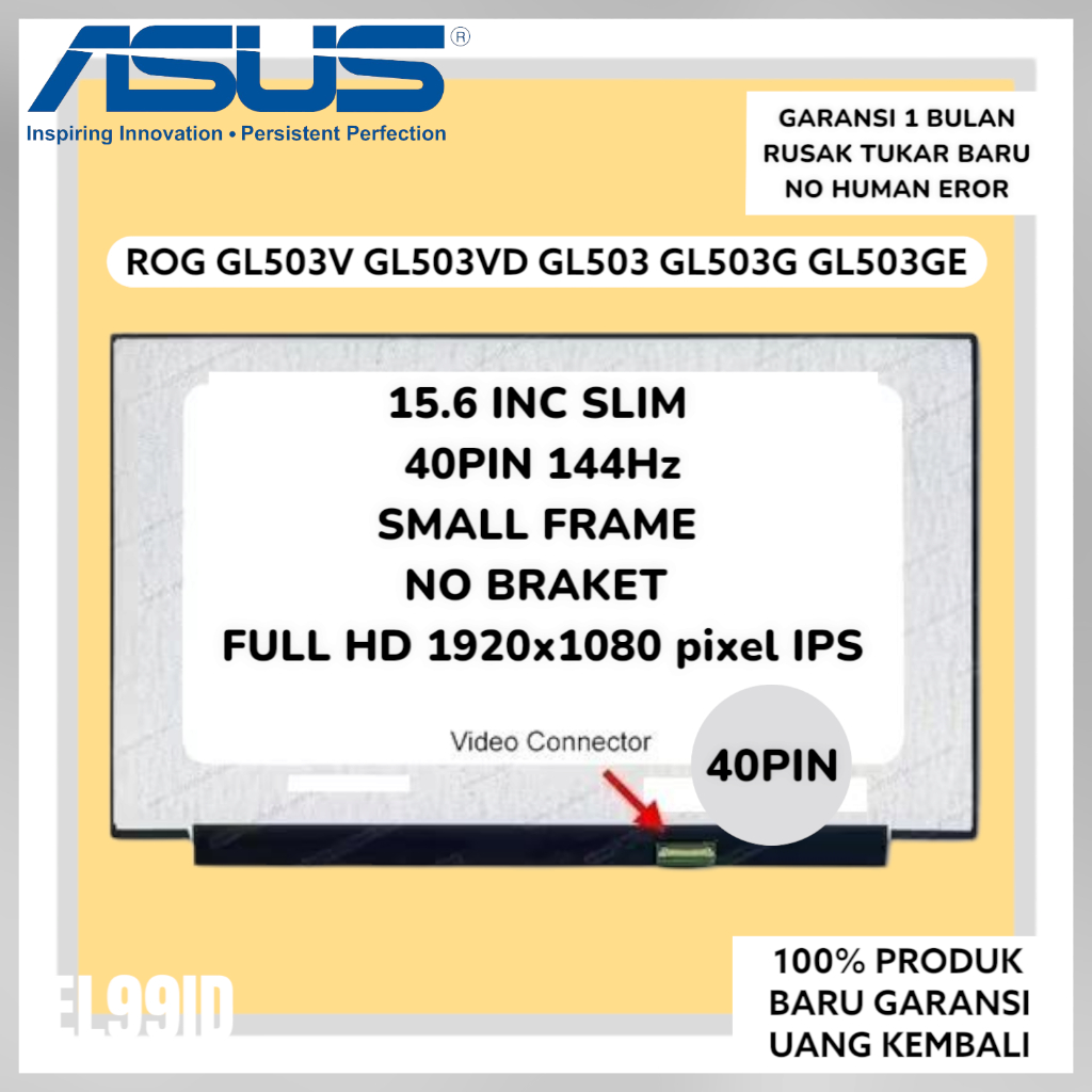 LCD LED Asus ROG GL503V GL503VD GL503 GL503G GL53GE