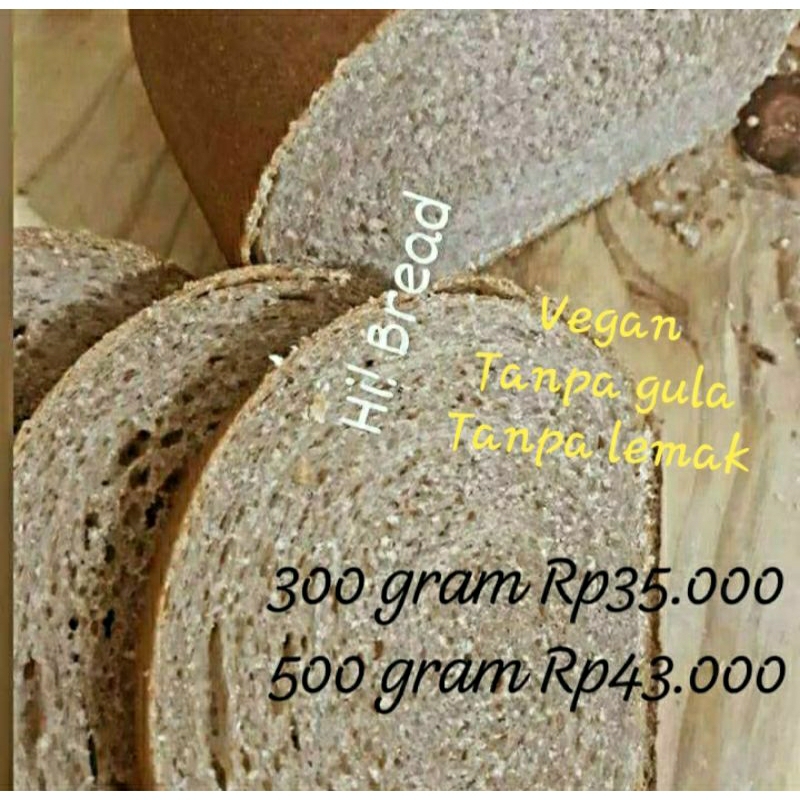 

Roti Tawar Gandum 100% whole wheat vegan tanpa gula tanpa lemak tanpa pengawet.