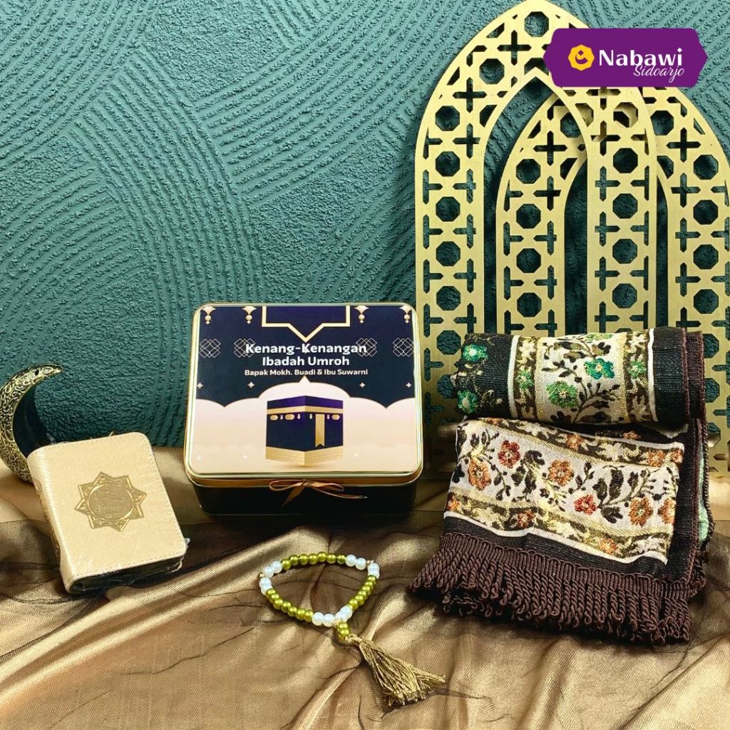 Hampers Box Tin Isi Sajadah Al Quran Tasbih Hampers Lebaran Kado Ulang Tahun Wisuda Anniversary