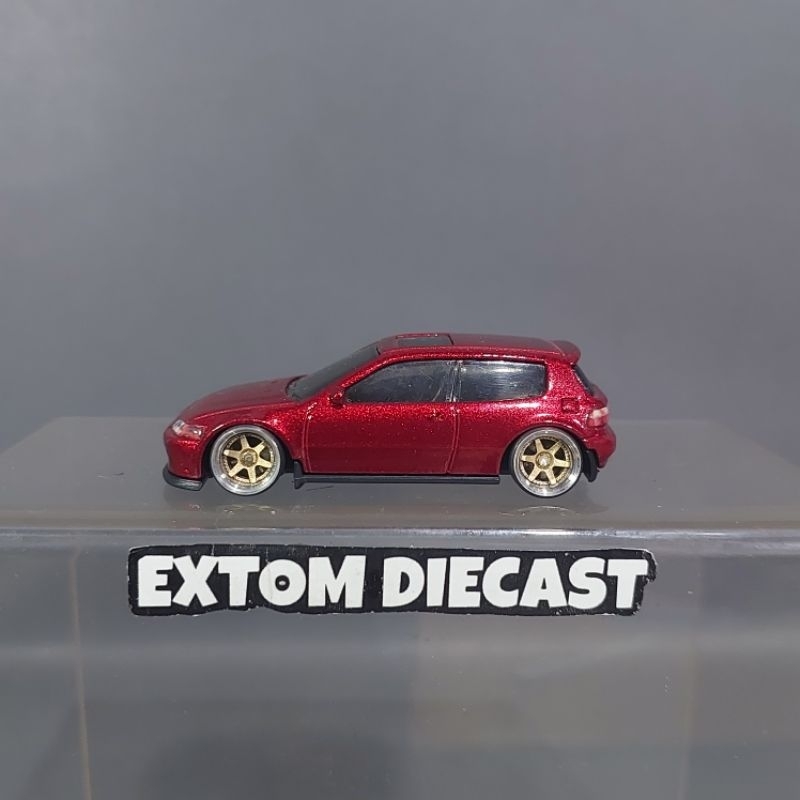Hotwheels Honda EG Red Candy Custom