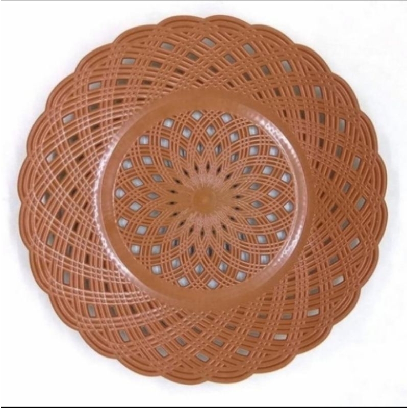 Piring Rotan Plastik • Piring Rotan Tebal