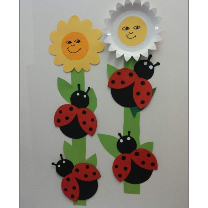 1 Pcs Hiasan Dinding / Hiasan Gantung Motif Kumbang Lady Bug / Hiasan Kelas Tk Sd Paud