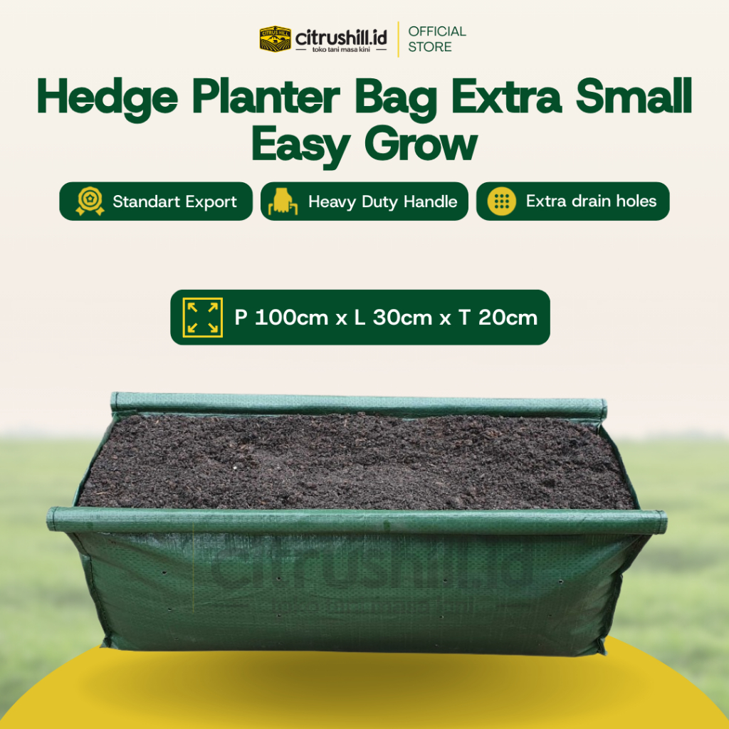 ALLS HEDGE PLANTERBAG pot persegi panjang hedge bag planter