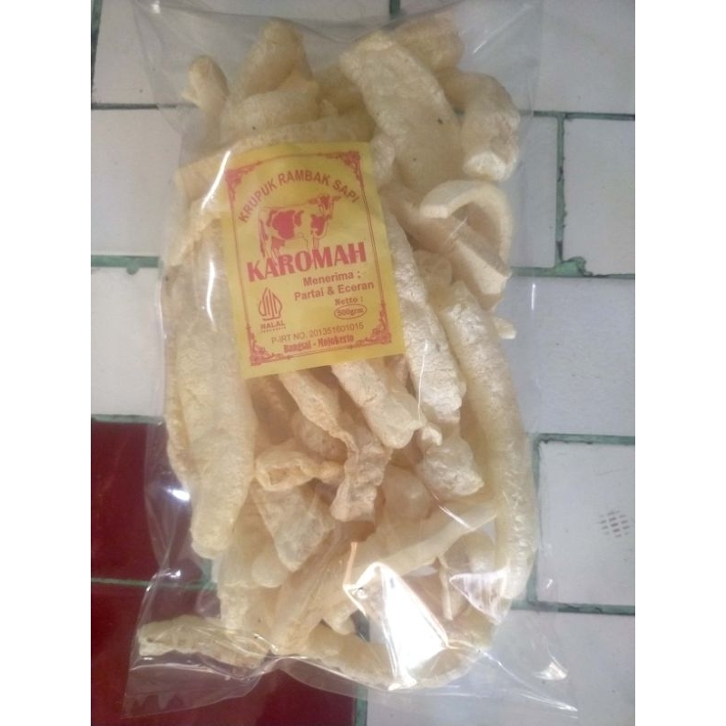 

krupuk rambak kulit sapi di jamin fresh
