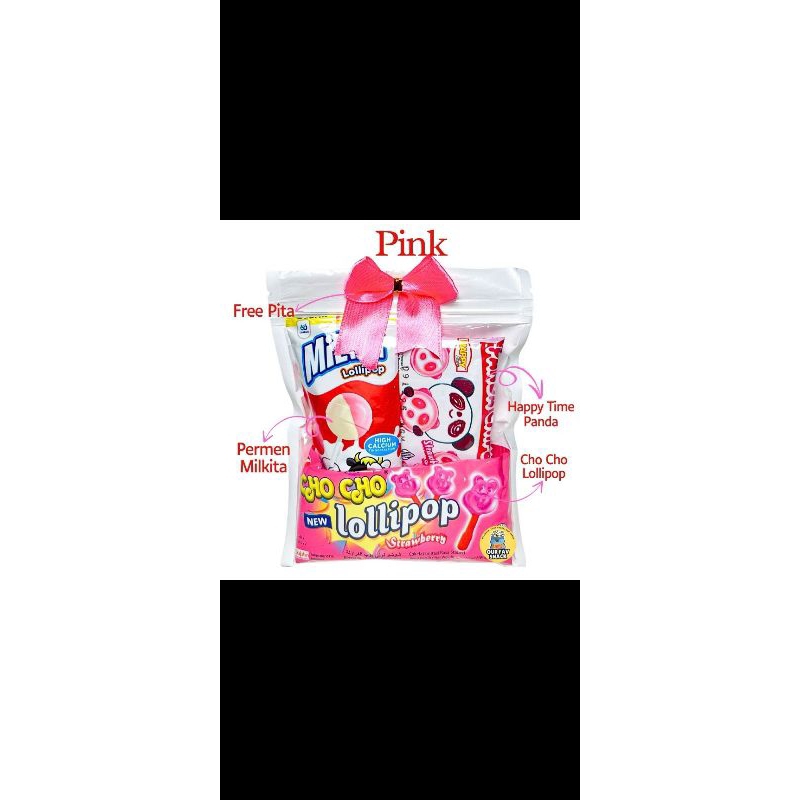 

Mini gift Snack Tema Pink/ Mini hampers / Gift ulang tahun