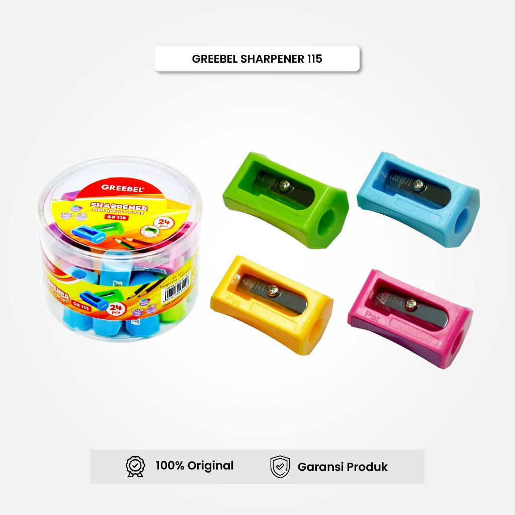 

Rautan Pensil Serutan Sharpener 115 (PCS) / Greebel Rautan Pensil / IStationery