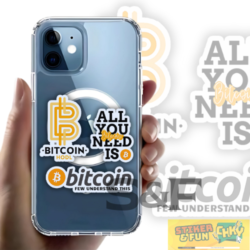 

Stiker Sticker Pack Vinyl Laminasi BITCOIN