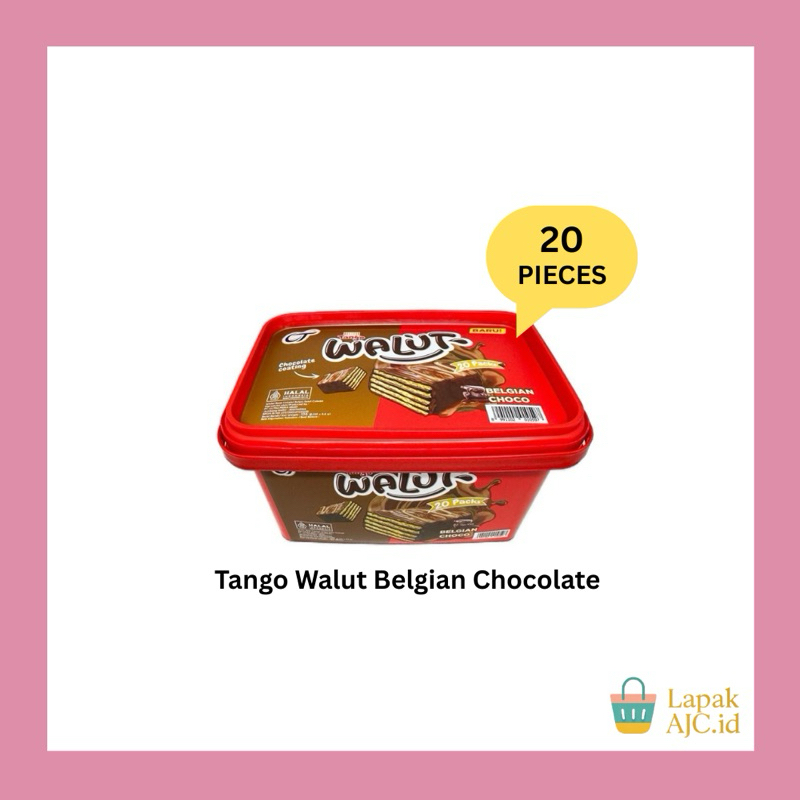 

Tango Walut Belgian Chocolate isi 20 Pcs Coklat Wafer Biskuit Jajanan