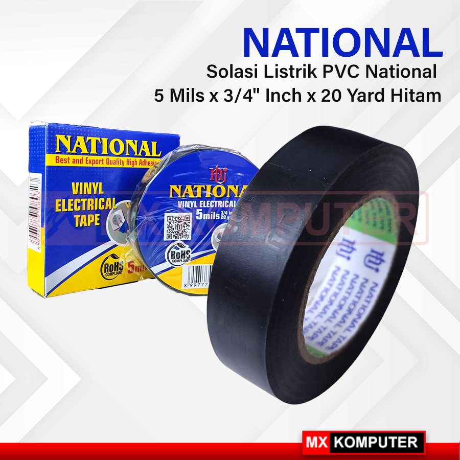 Isolasi PVC Merek National Pita isolasi PVC Pita Gas Solasi Kabel listrik Isolasi Warna Isolasi Kabe