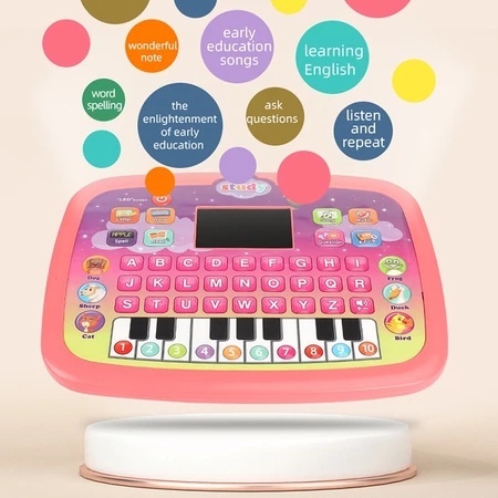 YUNLEO Mainan Edukasi Anak Tablet Belajar Huruf Edukasi Anak Mainan Tablet Musik Piano Anak