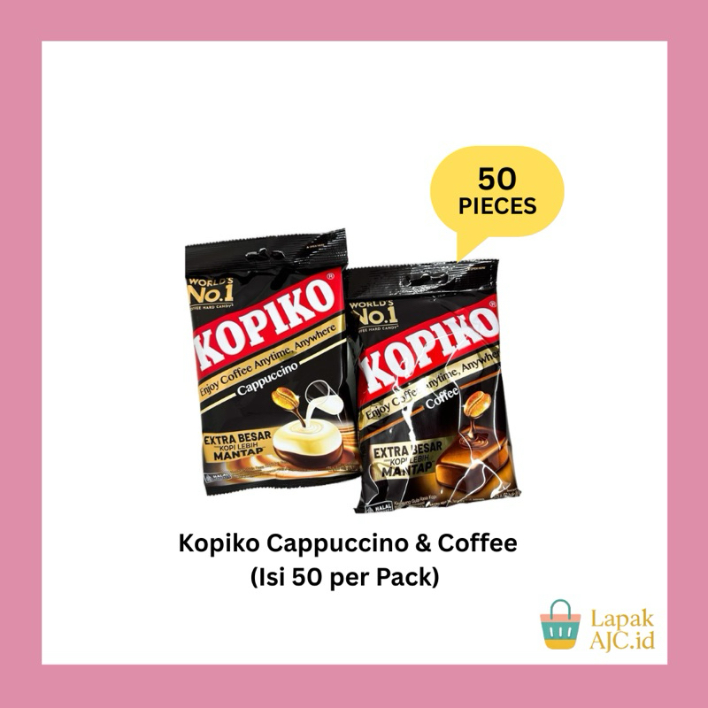 

Kopiko Cappuccino & Coffee isi 50 Pcs Permen Kopi