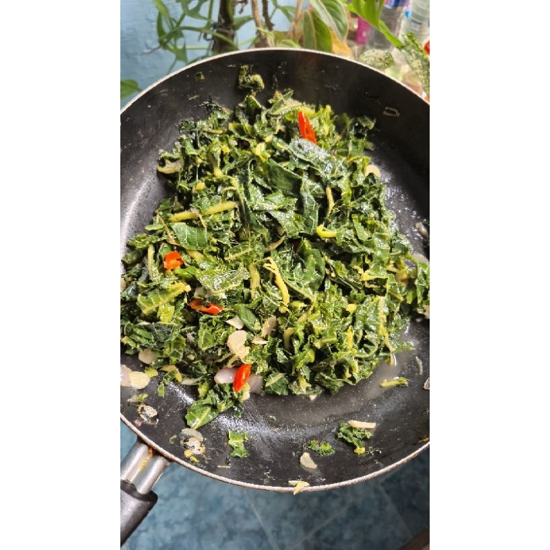 

Tumis Daun Pepaya Teri