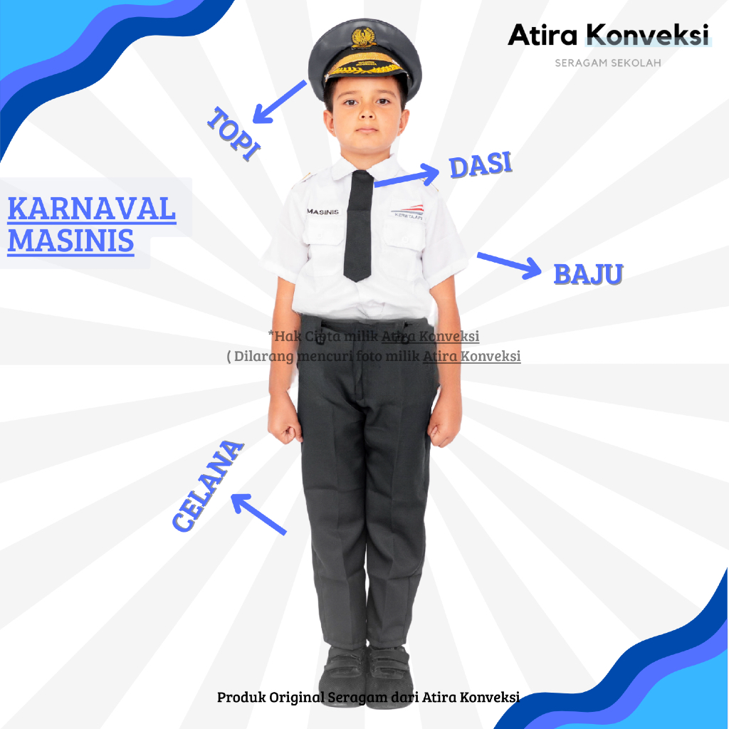 BAJU PROFESI MASINIS - BAJU KARNAVAL ANAK TK