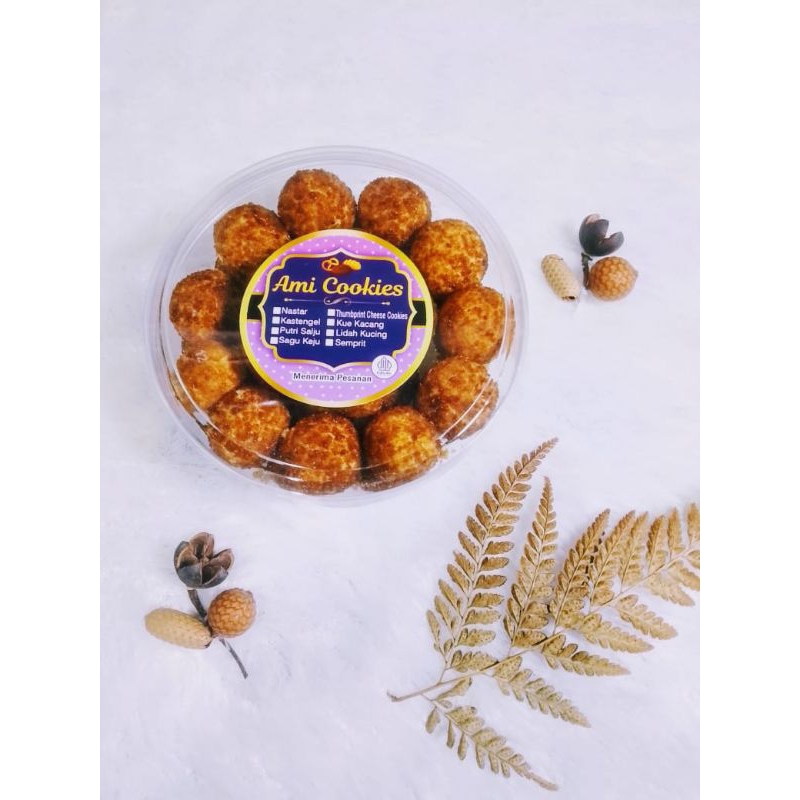 

palm cheese cookies kemasan toples ukuran 500g