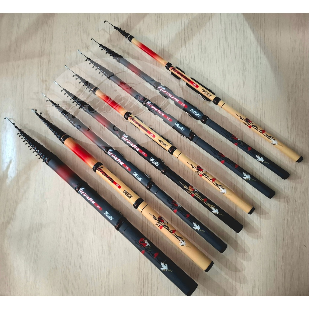 JORAN TEGEK KOLONG OREGON NIRVANA 150 180 210 240 270 300 360 450 540 RUAS PENDEK FIBER LENTUR