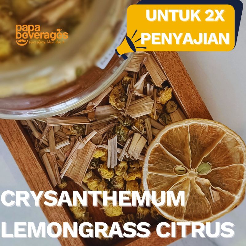 

CRYSANTHEMUM FLOWER LEMONGRASS & LEMON TEA - TEH KRISAN & SEREH & LEMON - TEH HERBAL SERIES - LEMON & LEMONGRASZ