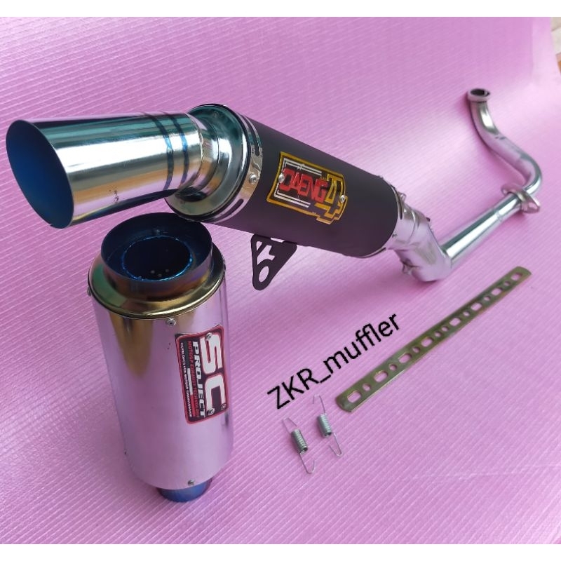 KNALPOT RACING SAMLONG DAENG SAI4 ALL METIK Mio Smaile/Mio J/Mio Soul GT/Beat PGM-FI/Beat Dulaxe/Bea