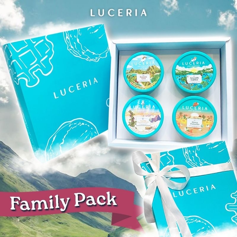 

Family Pack (4 Pints) by Luceria Gelato - 480 ml