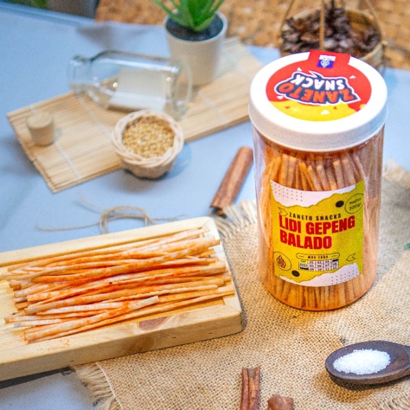 

Zaneto Mie Lidi Toples Rasa Keju dan Balado - Kemasan 330gr – Cemilan Gurih Renyah dan Nikmat, Halal