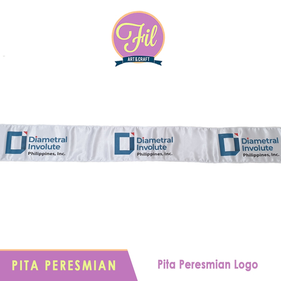 

Pita Peresmian / Pita Logo / Gunting Pita / Grand Opening / Pita Satin Kain Biru