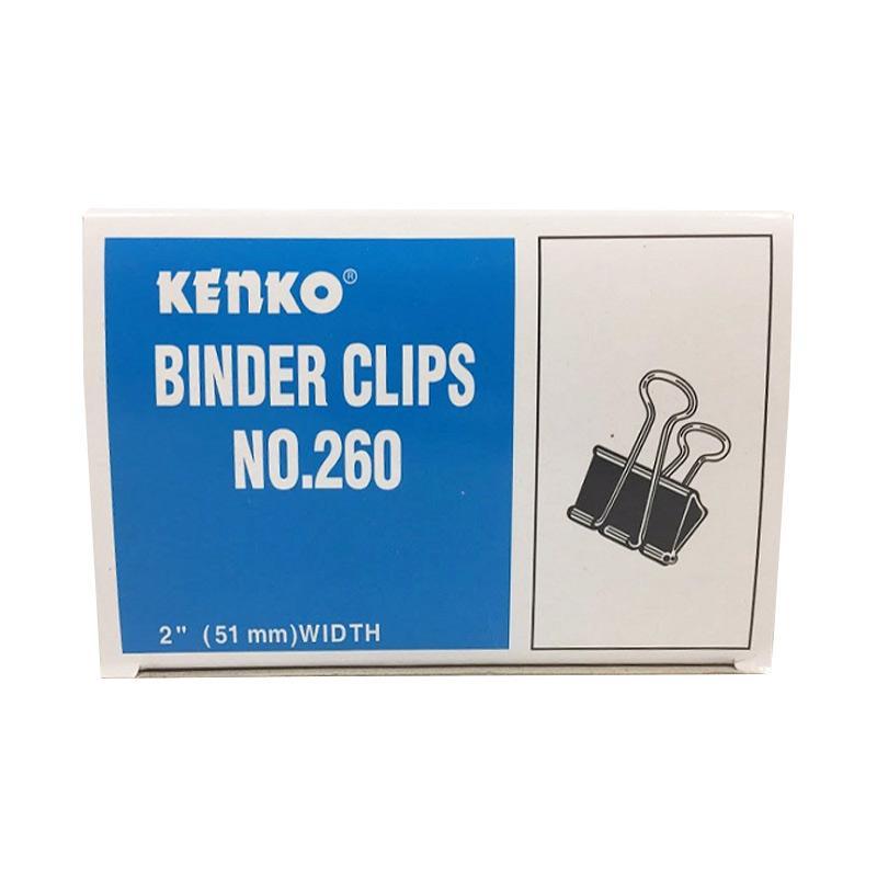 

Binder Clip Kenko 260 / Penjepit Kertas / Isi 12