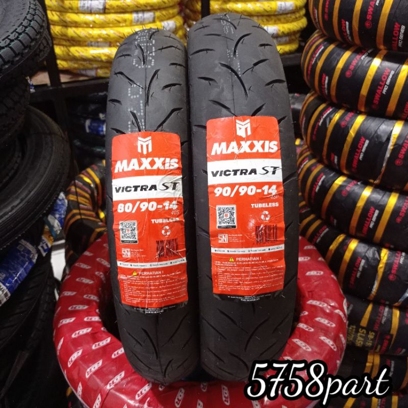 BAN TUBLES MAXXIS VICTRA 80/90-14, 90/90-14, 90/80-14 ORIGINAL 100% (free pentil)