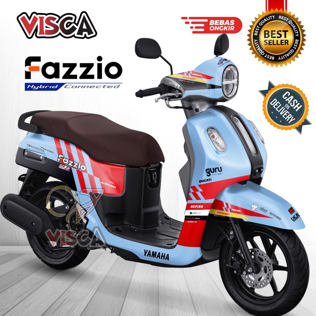 Decal Yamaha Fazzio Full Body Stiker Fazzio Variasi Full Body Striping Yamaha Fazzio Variasi Keren D