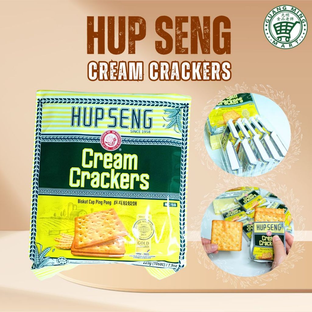 

Hup Seng Cream Crackers Sachets / Hupseng Sachet Asin 225gr