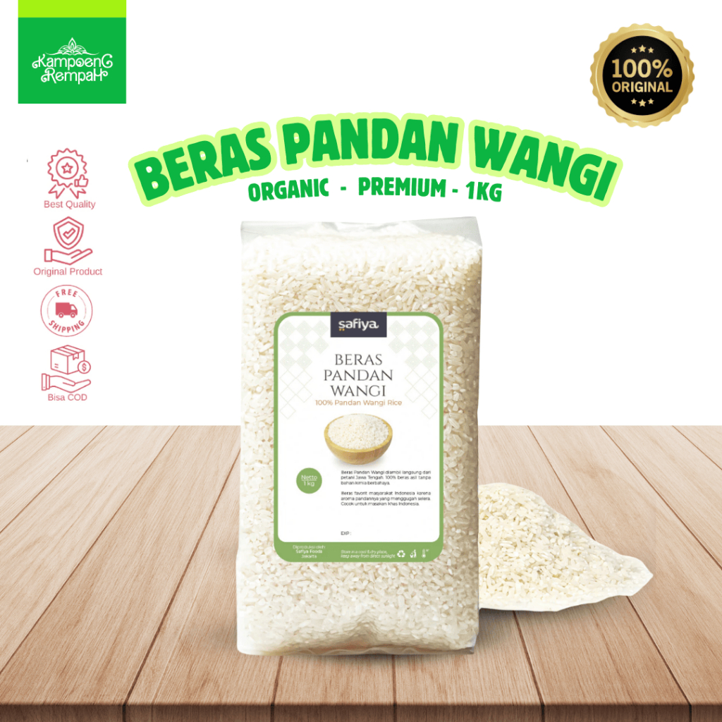 

Safiya Beras Pandan Wangi organic premium 1kg