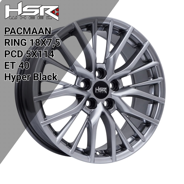 Velg Elegant Ring 18 HSR Pacman PCD 5X114 Cocok Buat Innova, Xpander, HRV