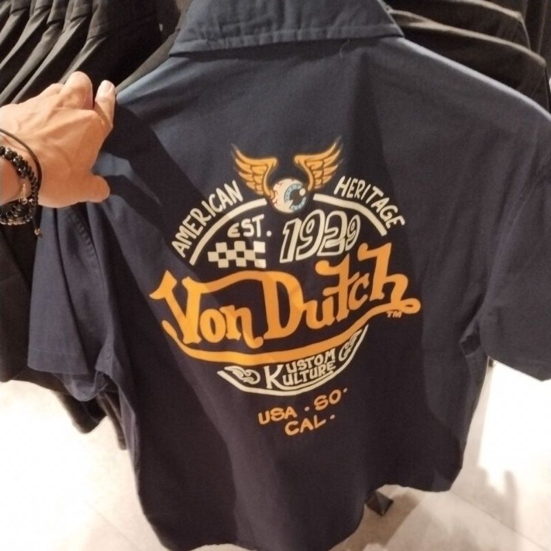 KEMEJA VON DUTCH ORIGINAL AMERICAN HERITAGE - NAVY