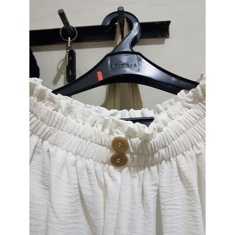 (New) Celana kulot jumbo putih