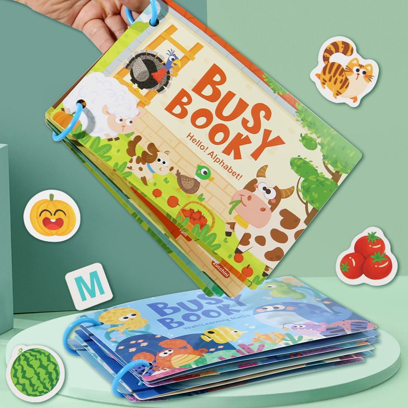 MAHGO BUKU MONTESSORI ANAK 3 TAHUN BUSSY BOOK ANAK 3 TAHUN KE ATAS GAMES PUZZLE ANAK 3 TAHUN BUKU PU