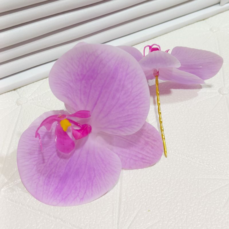 cucuk semanggi anggrek latek ungu pucat / bunga untuk hairdo sanggul bali