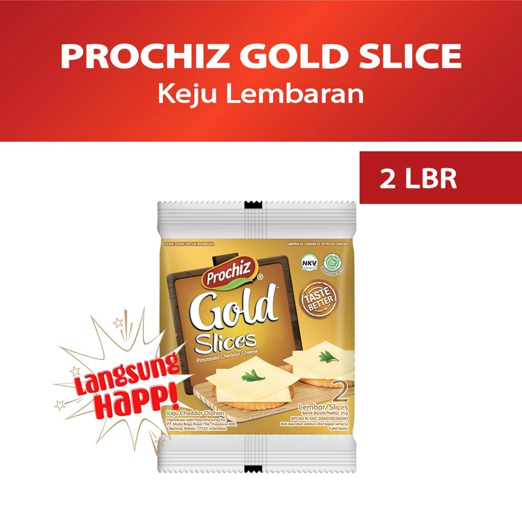 

MTZ SRL PROCHIZ PRO CHIZ KEJU CHEDDAR SLICE IRISAN KEJU CHEDDAR