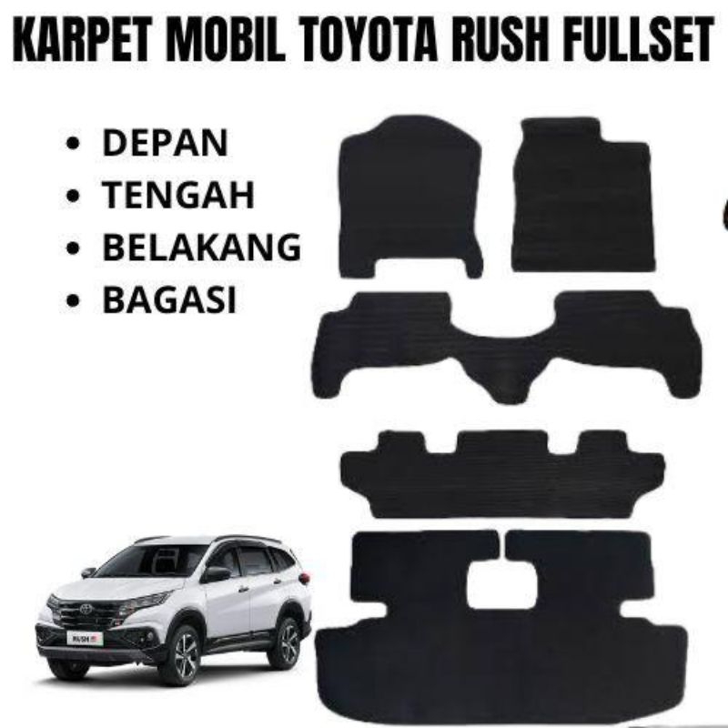 KARPET MOBIL TOYOTA RUSH & TERRIOS FULLSETT MATRAS MOBIL TOYOTA RUSH & TERRIOS