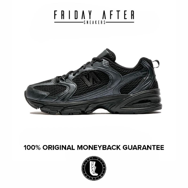 Sepatu Sneakers Pria Wanita New Balance 530 Black Dark Grey MR530BP Original Resmi