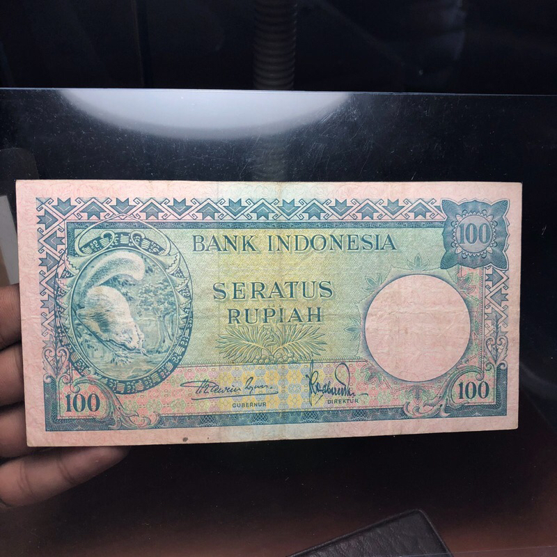 Uang Kuno 100 Rupiah Seri Tupai 1957 Code 555