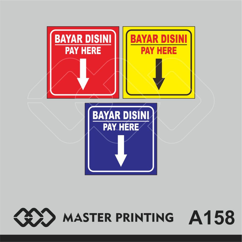 

A158 - Akrilik Bayar di Sini, Pay Here, Acrylic Sign, Tahan Air, Tidak Pudar, Murah, dan Bisa Custom
