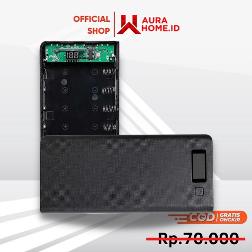 KODE L29J Power Bank Case 8x1865 2 Port  Display  Case Casing Power Bank Power Bang Charger Fast Cha