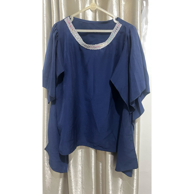 Preloved blouse navy