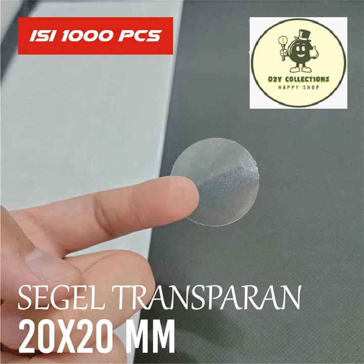 

STICKER SEGEL BULAT STIKER TRANSPARANT BULAT DIAMETER 2 CM 1000 PCS