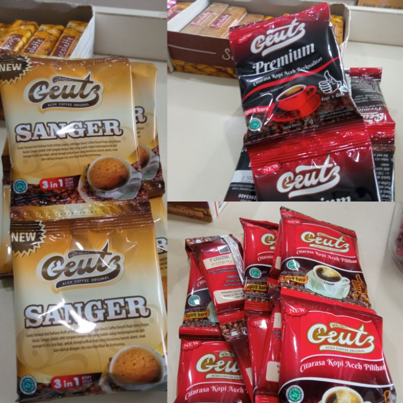 

GEUTZ Kopi Saset 2in1 Premium | 3in1 Sanger Rentengan 10 sst