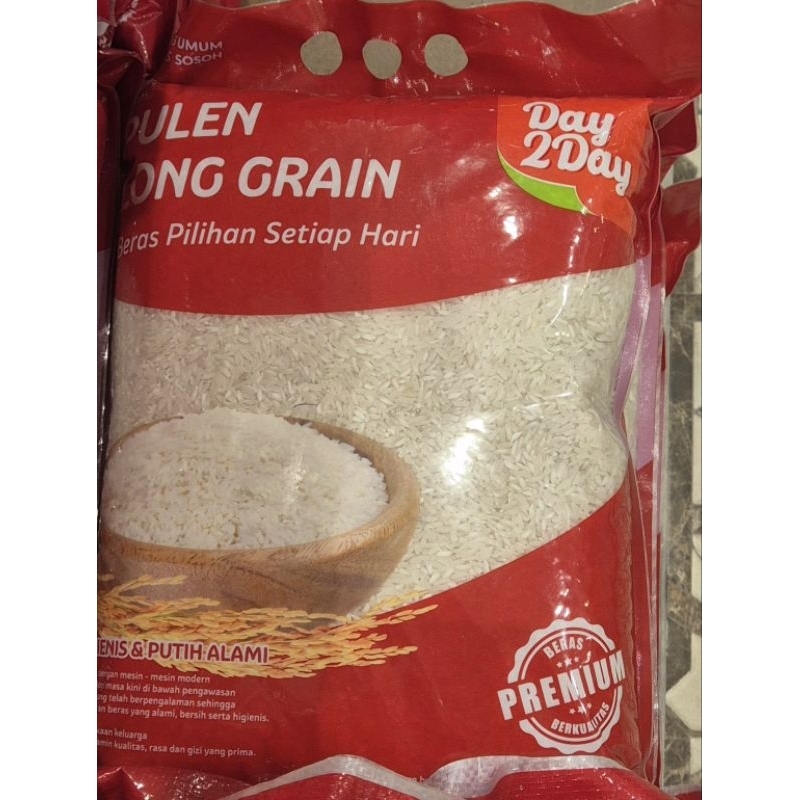 

Beras Premium Pulen Long Grain DAY 2 DAY Premium Pulen Long Grain Rice 5kg - RM.