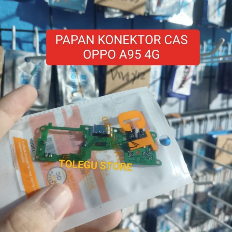 PAPAN KONEKTOR CAS OPPO A95 4G FLEXIBLE UI BOARD CHARGER ORIGINAL PLUS IC