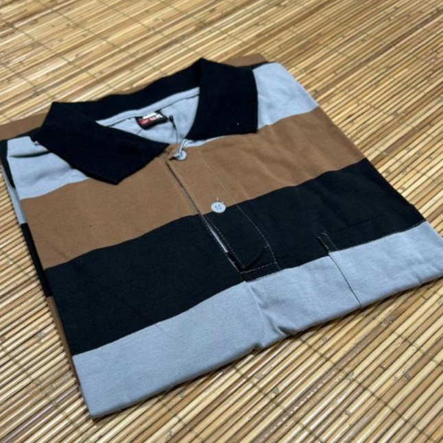 KODE H68Z baju kaos berkerah terbaru kantong depan pria disto kekinian