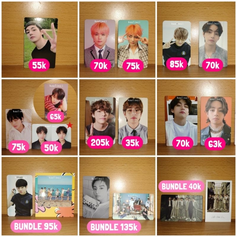 [BISA SPLITPAY | OFFICIAL] BTS V KIM TAEHYUNG PHOTOCARD DECO KIT 2022 RPC + DOUBLE SIDE PC | LOVE YO