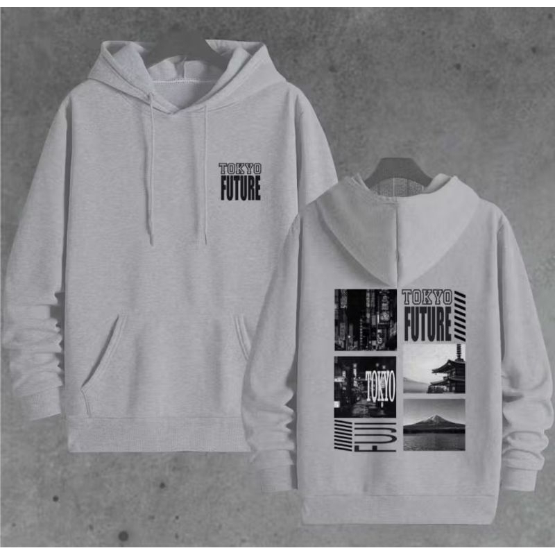 Sweater Hoodie Pria Wanita Distro Gambar Depan Belakang
