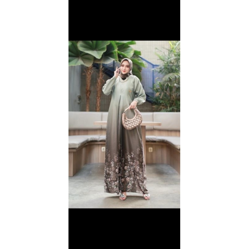 Gamis Dior silk set hijab